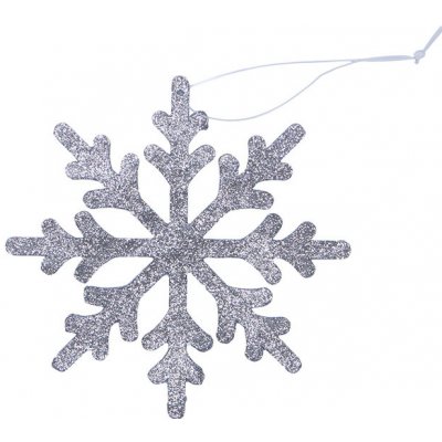 DECOLED Vánoční ozdoba vločka IV, pr. 15 cm, stříbrná, překližka, venkovní – Hledejceny.cz