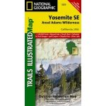 Yosemite Ansel Adams Wilderness národní park Kaliforine turistická mapa GPS ko – Sleviste.cz