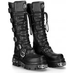 New Rock boty kožené Cross Boots 403-S1 black černé – Zboží Mobilmania