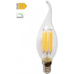 Diolamp LED Filament žárovka čirá Candle Flame CF35 5W/230V/E14/2700K/680Lm/360°/Dim – Hledejceny.cz