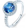 Prsteny Savicki zásnubní prsten This is Love bílé zlato modrý safír diamanty TIL 1 NSZ B