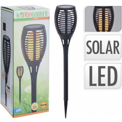 PROGARDEN Lampa solární zahradní pochodeň s efektem plamene 78 cm KO-CX2100150 – Zboží Mobilmania