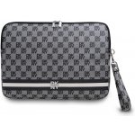 DKNY PU Leather Checkered Pattern and Stripe Obal na Notebook 13/14" Black, DKCS14PVSHLK – Zboží Mobilmania