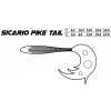 Návnada a nástraha Mikado Sicario Pike Tail 24 cm 67 g Bleeding Blue Tench 1 ks