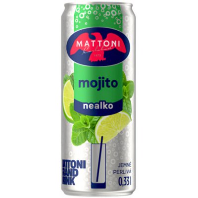 Mattoni Mojito nealko drink 330 ml (plech) – Zbozi.Blesk.cz