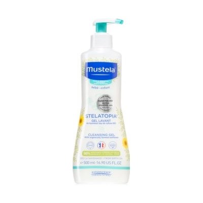 Mustela Bébé Stelatopia čisticí a mycí gel pro děti a miminka pro suchou až atopickou pokožku 500 ml – Zboží Dáma