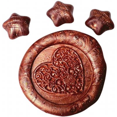 Creatissimo Vosk pro pečetění ve tvaru Hvězdičky Bronz 50 g – Zboží Dáma