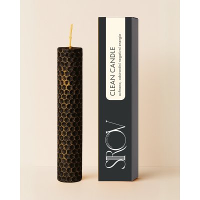 Sirov Candle "Clean" Black candle Magická svíčka černá – Zboží Dáma