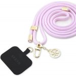 Šňůrka na krk Guess Universal CBDY Cord strap lilac – Zboží Dáma