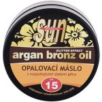 Vivaco Sun Glitter effect opalovací máslo s bio arganovým olejem SPF15 200 ml – Zboží Dáma