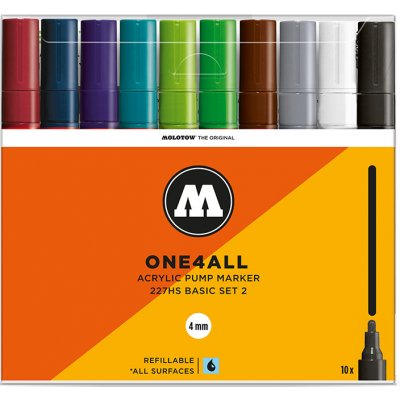 Molotow One4All 227HS 4mm 10ks základní B – Zboží Živě