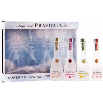 Pravda Vodka Mini Set 37,5% 4 x 0,05 l (set)