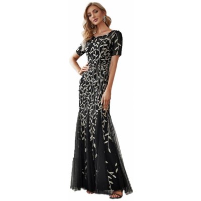 Ever Pretty plesové a společenské šaty EP7707-2 černá – Zboží Mobilmania