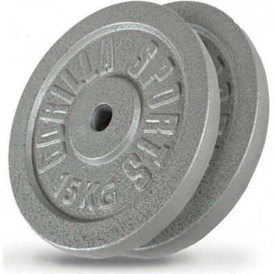 Gorilla Sports Litinový 10 kg černý 30 mm – Hledejceny.cz