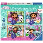 RAVENSBURGER Gábinin kouzelný domek 4v1 12 16 20 24 dílků – Zboží Mobilmania