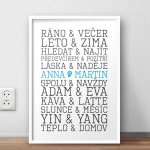 Svatební dar - obraz zamilovaných, nerozlučná dvojka - Varianta 3 – Hledejceny.cz