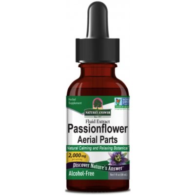 Nature's Answer Passionflower Aerial Parts, mučenka, extrakt, 2000 mg 30 ml – Hledejceny.cz