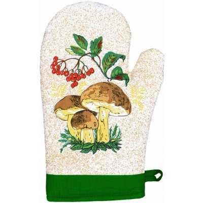 Chňapka kuchyňská Houby zelená 2022 – Zboží Dáma