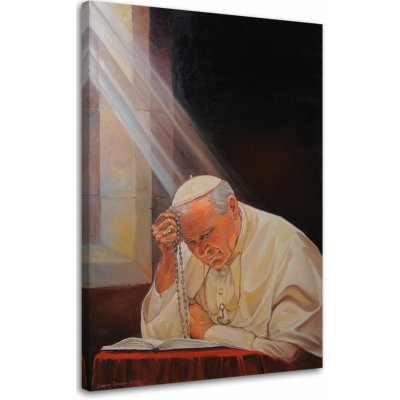 Obraz na plátně Papež Jan Pavel II. - 40x60 cm – Zbozi.Blesk.cz