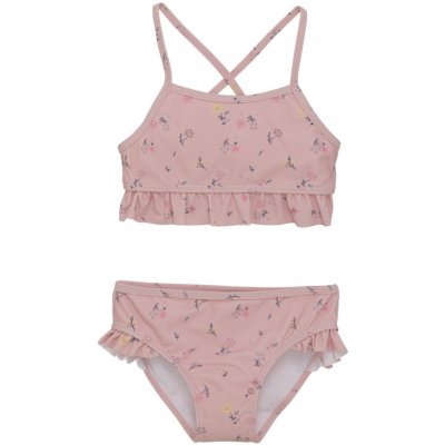 Color Kids dívčí dvoudílné plavky s volánky Coral Blush Kytičky – Sleviste.cz