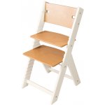 Sedees Rostoucí dětská židle Line přírodní lakovaná / bílé bočnice – Sleviste.cz
