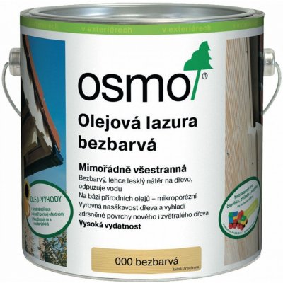 Osmo 000 Olejová lazura 2,5 l bezbarvá – Zboží Mobilmania