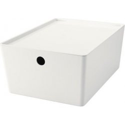 Ikea KUGGIS Úložné krabice s víkem 26x35x15 cm úložný box - Nejlepší Ceny.cz