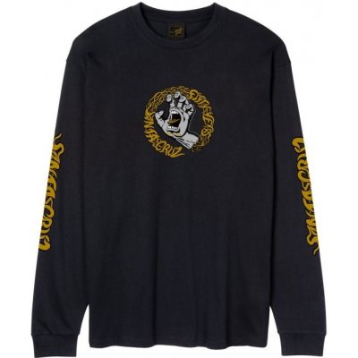 Santa Cruz Screaming 50 Front L/S T-Shirt Black