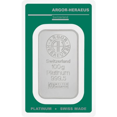 Argor-Heraeus platinový slitek 100 g – Zboží Mobilmania