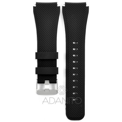 Eses - Silikonový řemínek černý 22mm 1530000382 – Zboží Živě