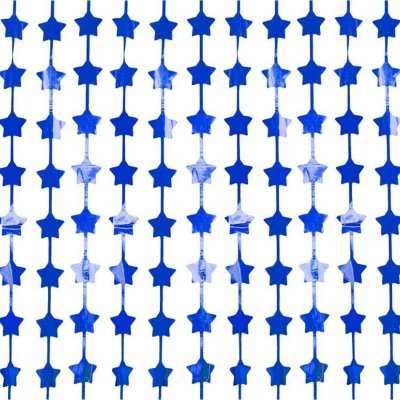 Dekorační závěs modré hvězdy 100 x 200 cm – Hledejceny.cz