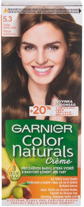 Garnier Color Naturals barva na vlasy 5,3 světlá hnědá zlatá od 82 Kč -  Heureka.cz