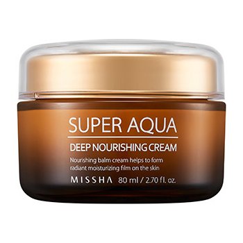 Missha Super Aqua Ultra Waterful Deep Nourishing Cream vyživující a hydratační pleťový krém 80 ml