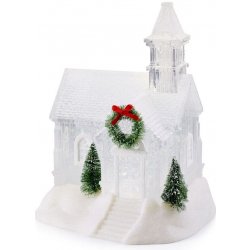 Markslöjd Dekorace kostel CHAPELLE 3x LED 0,5 W bílá-transp. 23 x 17 x 14 cm