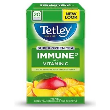 Tetley Super Green Tea Immune Mango & Pineapple 20 ks 40 g