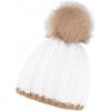 Čepice CoFEE Braid Knit Zimní čepice bílá-béžová
