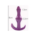 bdsm bondage shop Silikonový anální kolík měkký AK04 Fialová – Zboží Dáma