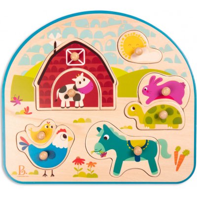 B-Toys Puzzle s úchyty Farma – Hledejceny.cz