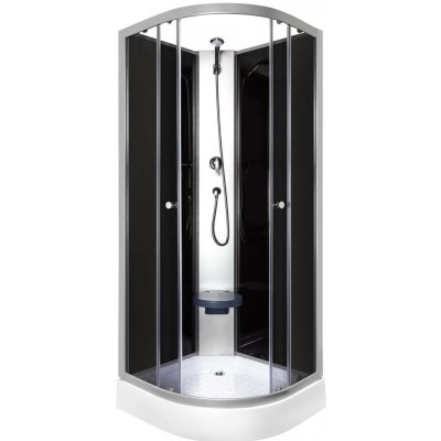 Kerra Evora black sprchový box Rozměr koutu: 80x80cm, 31944_80X – Sleviste.cz