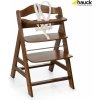 Jídelní židlička Hauck Alpha+ dřevěná walnut
