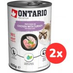 Ontario Cat Chicken with Turkey flavoured with Sea Buckthorn 400 g – Hledejceny.cz