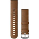 Garmin Řemínek Quick Release 22mm, kožený hnědý, stříbrná přezka 010-12932-24 – Zboží Mobilmania