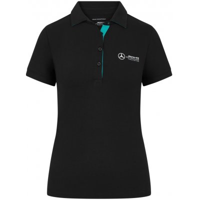 Mercedes AMG Dámské polo tričko Mercedes AMG Petronas F1 Team 2024 černé – Sleviste.cz