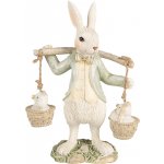 Dekorace králíček s ptáčky 12*7*17 cm – Hledejceny.cz