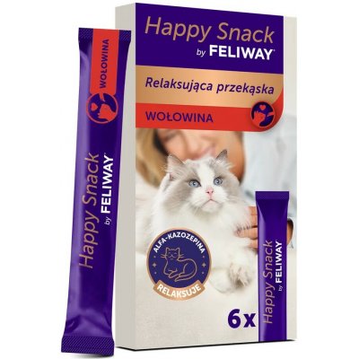 Feliway Happy Snack beef 6 x 15 g – Hledejceny.cz