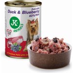 JK ANIMALS Adult Premium Paté Duck & Blueberry with Chunks 400 g – Hledejceny.cz