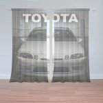 Sablio Záclony Bílé sportovní auto: 2ks 150x250cm – Hledejceny.cz