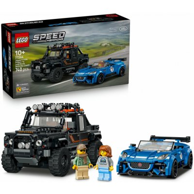 LEGO® Speed Champions 77264 Jaguar Project 7 a Land Rover Defender – Zboží Živě