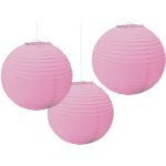Lampiony růžové 24cm – Zboží Mobilmania