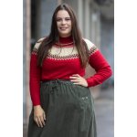 Italy fashion Kašmírový svetr JUSTÝNA Červená – Hledejceny.cz